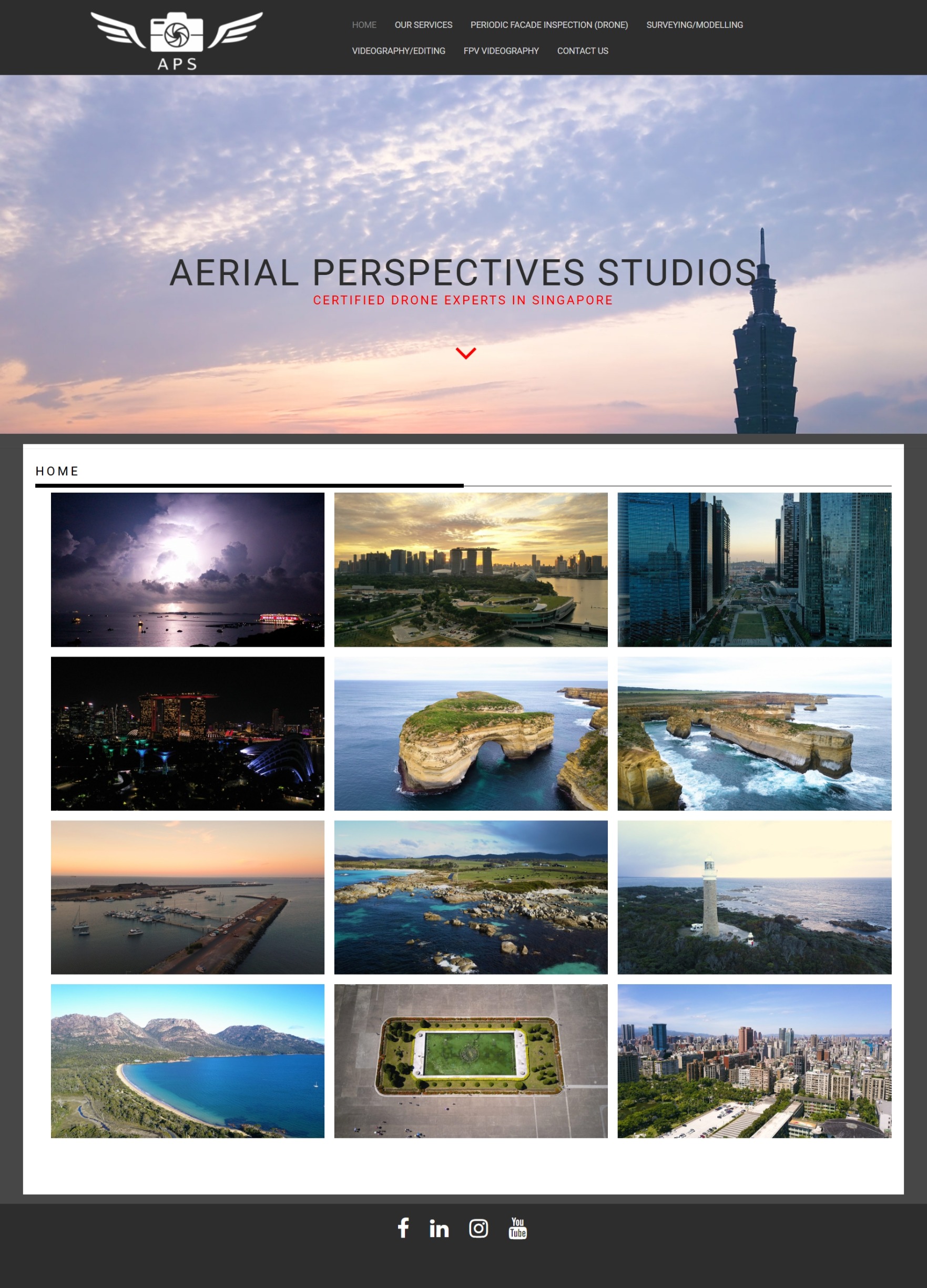 Landing Page before V and Bruno