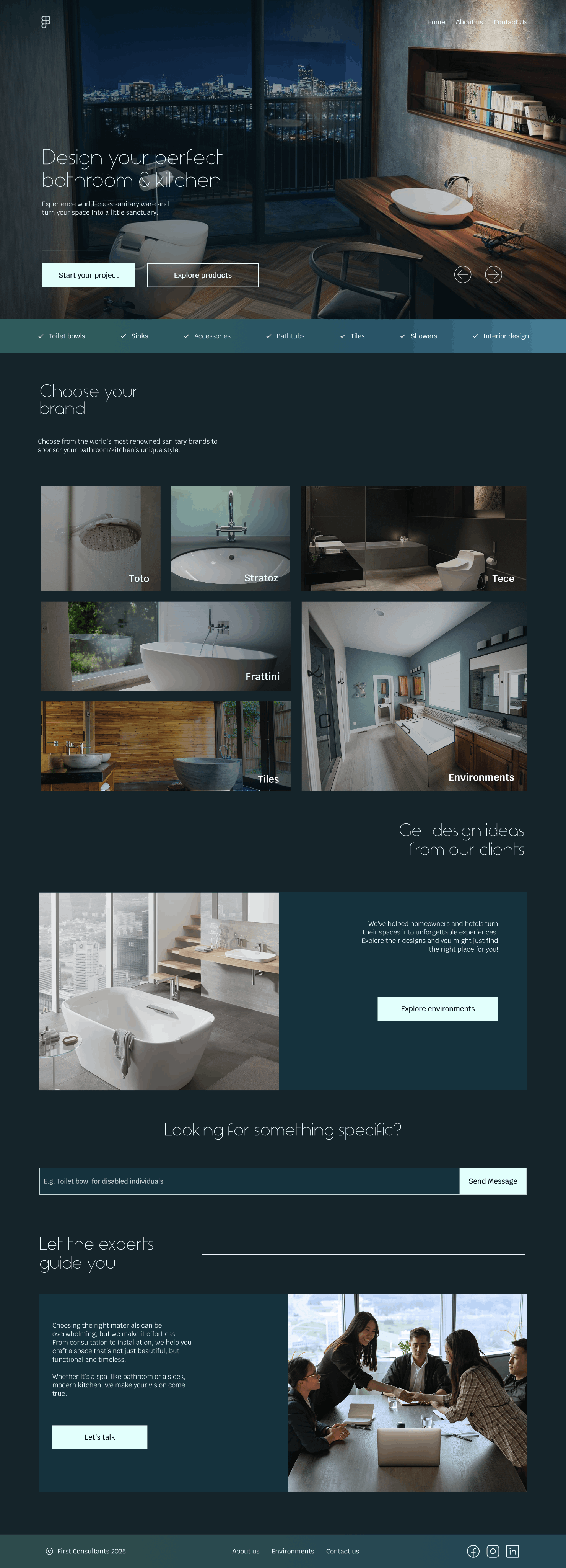 First Consultants Landing Page